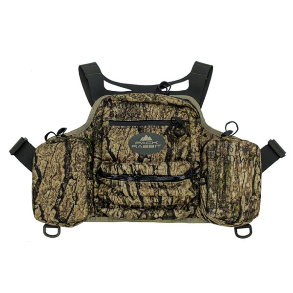 camo chest vest with white background